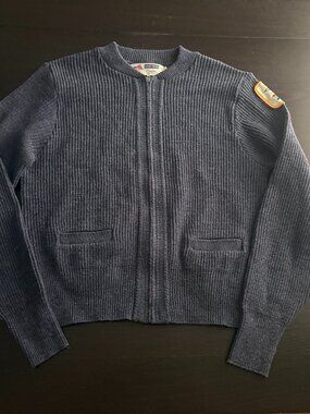 NEW Unworn Vintage Mens US Mail Cardigan Orlon Acrylic Sweater Size Large